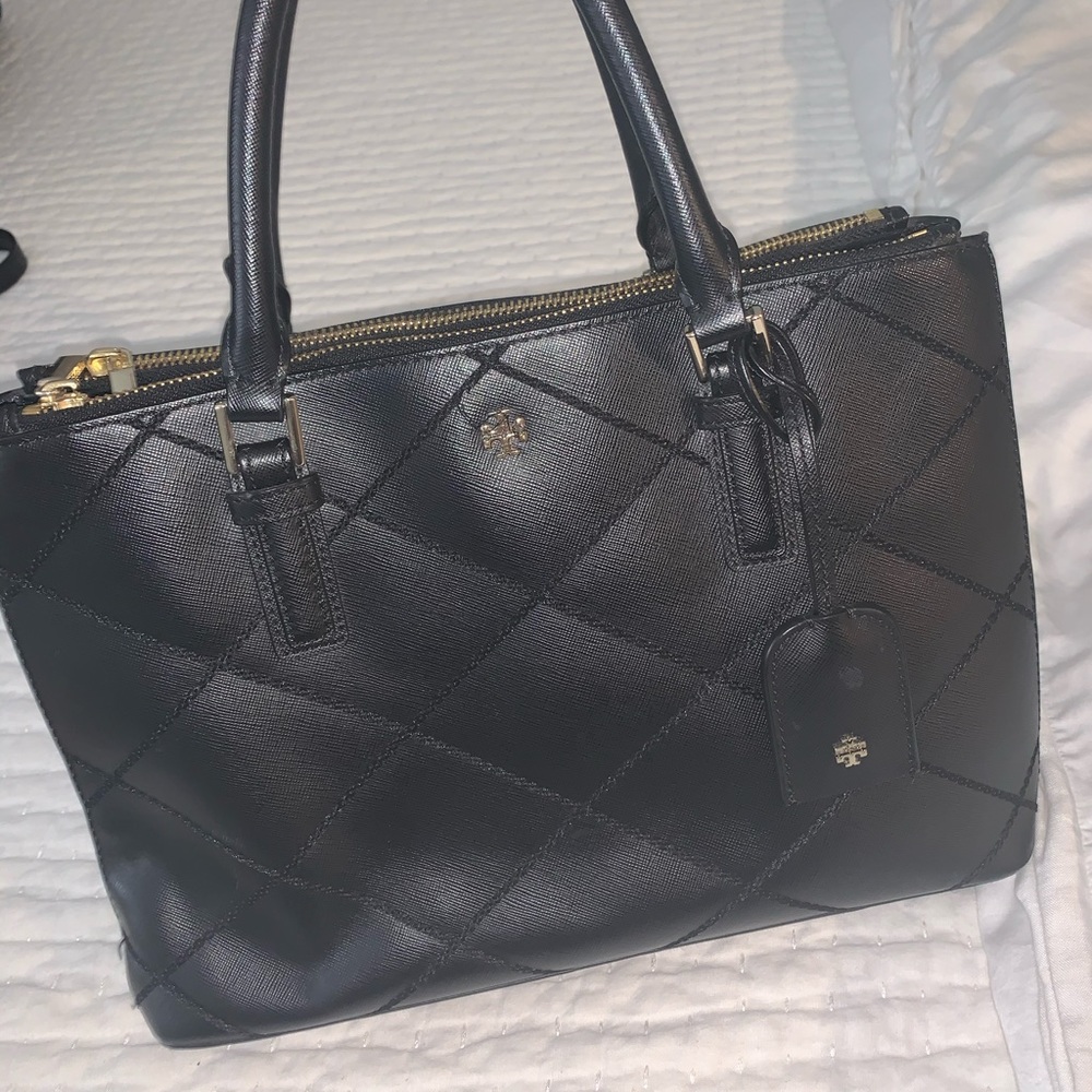 Tory Burch Double Zip Robinson Tote